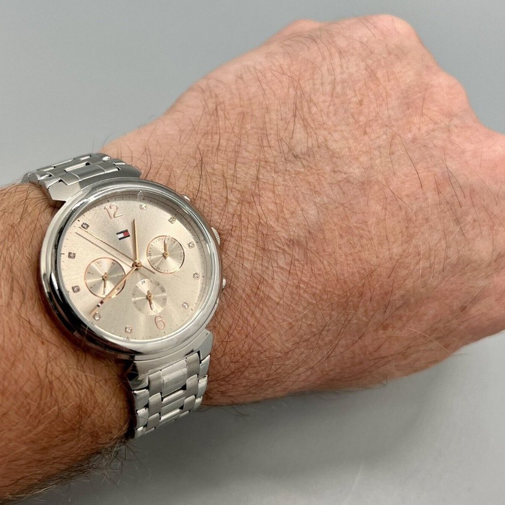 Tommy Hilfiger Multi Function Crystal Dial Stainl… - image 7